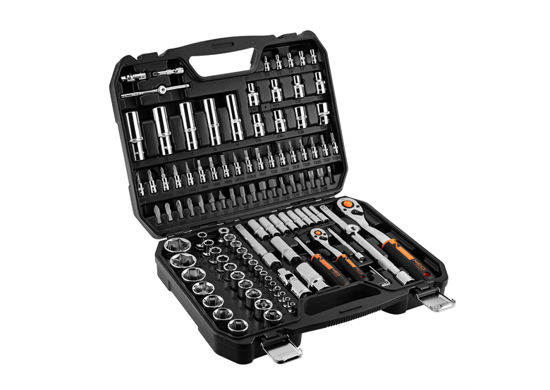 Dopsleutels 1/4“ en 1/2”, set van 110 stuks Neo 10-066