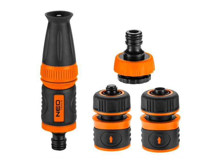 Set met rechte sproeier 1/2” - 5/8” 4-delig Neo 15-710