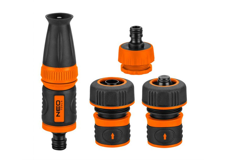 Set met rechte sproeier 3/4” 4 stuks. Neo 15-711
