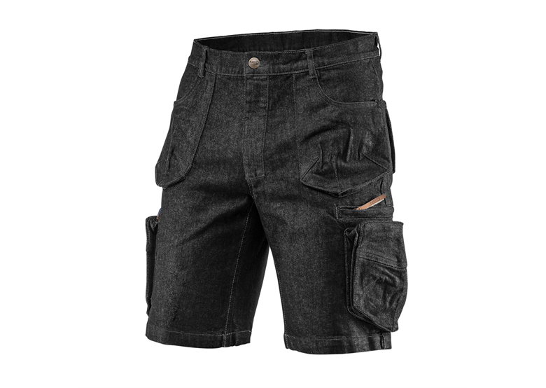 Korte werkbroek DENIM, zwart, maat XL Neo 81-273-XL