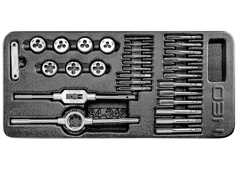 Inlay voor gereedschapkast met tappen en snijplaten Neo 84-246