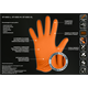 Handschoenen nitril, oranje, 50 stuks, maat XL Neo 97-690-XL