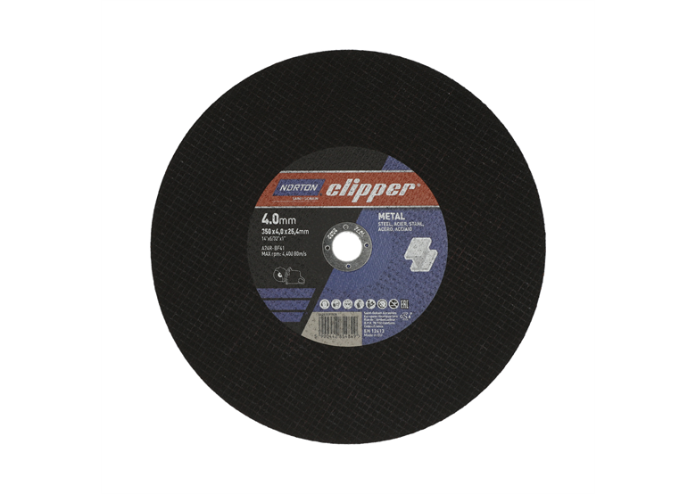 Snijschijf voor metaal 350x3.0x25.4mm Norton A24R-350x4.0x25.4-T41 NOR-Clipper