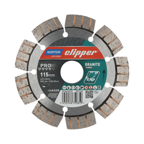 Diamantschijf 115x22,23mm Norton PRO Granite Turbo