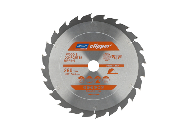 Cirkelzaagblad Widia Norton WR.280.30.Z24.1