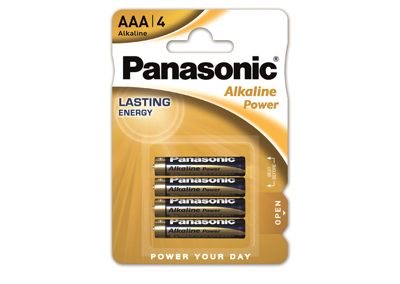 Alkaline batterij AAA/AM 4, 4 st. Panasonic ALKALINE