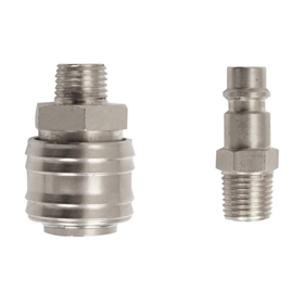 Set snelkoppelingen met 1/4” buitendraad Pansam A535402