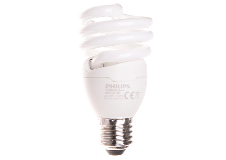 Compacte fluorescentielamp 20W E27 865 TORNADO T2 Philips 76409