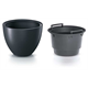 HEOS bloempot - antraciet Prosperplast DBHEM400-S433