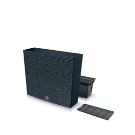 Bloempot  FURU CASE TOWER - antraciet Prosperplast DFC600T-S433