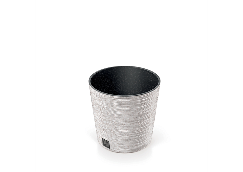 Bloempot FURU ROUND LOW ECO WOOD- wit ECO Prosperplast DFR300W-S449W