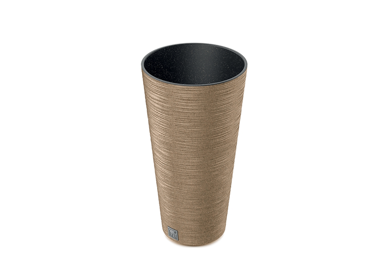Bloempot FURU ROUND SLIM ECO WOOD - naturo ECO Prosperplast DFRH250W-4665W