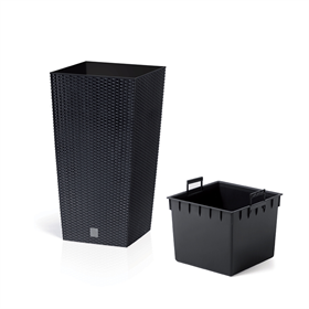 Bloempot RATO SQUARE - antraciet Prosperplast DRTS300-S433