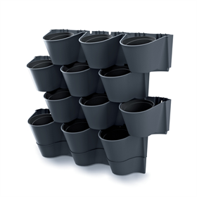 Verticaal hangende tuin - CASCADE WALL - antraciet Prosperplast IO2W600W-S433