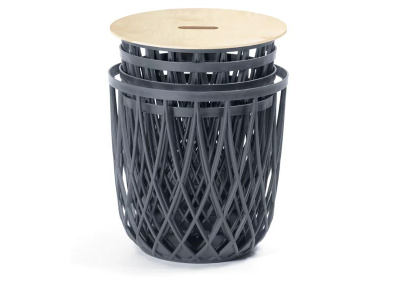 Manden set 5-delig Prosperplast UNIQUBO SET5 antracyt