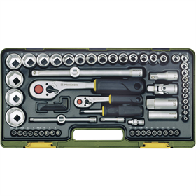 Dopsleutels 1/4", 1/2", set van 65 elementen Proxxon PR23286