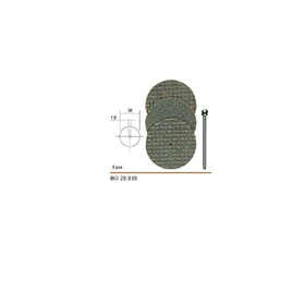 Doorslijpschijven ø 38 mm, 5 stuk + houder Proxxon PR28818