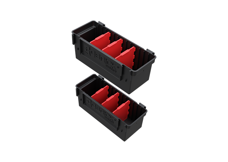 Set modulaire containers Qbrick System Custom Deep Modular Bin Set
