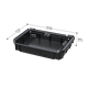 Modulaire planken Qbrick System Custom TOOLBOX SHELF SET