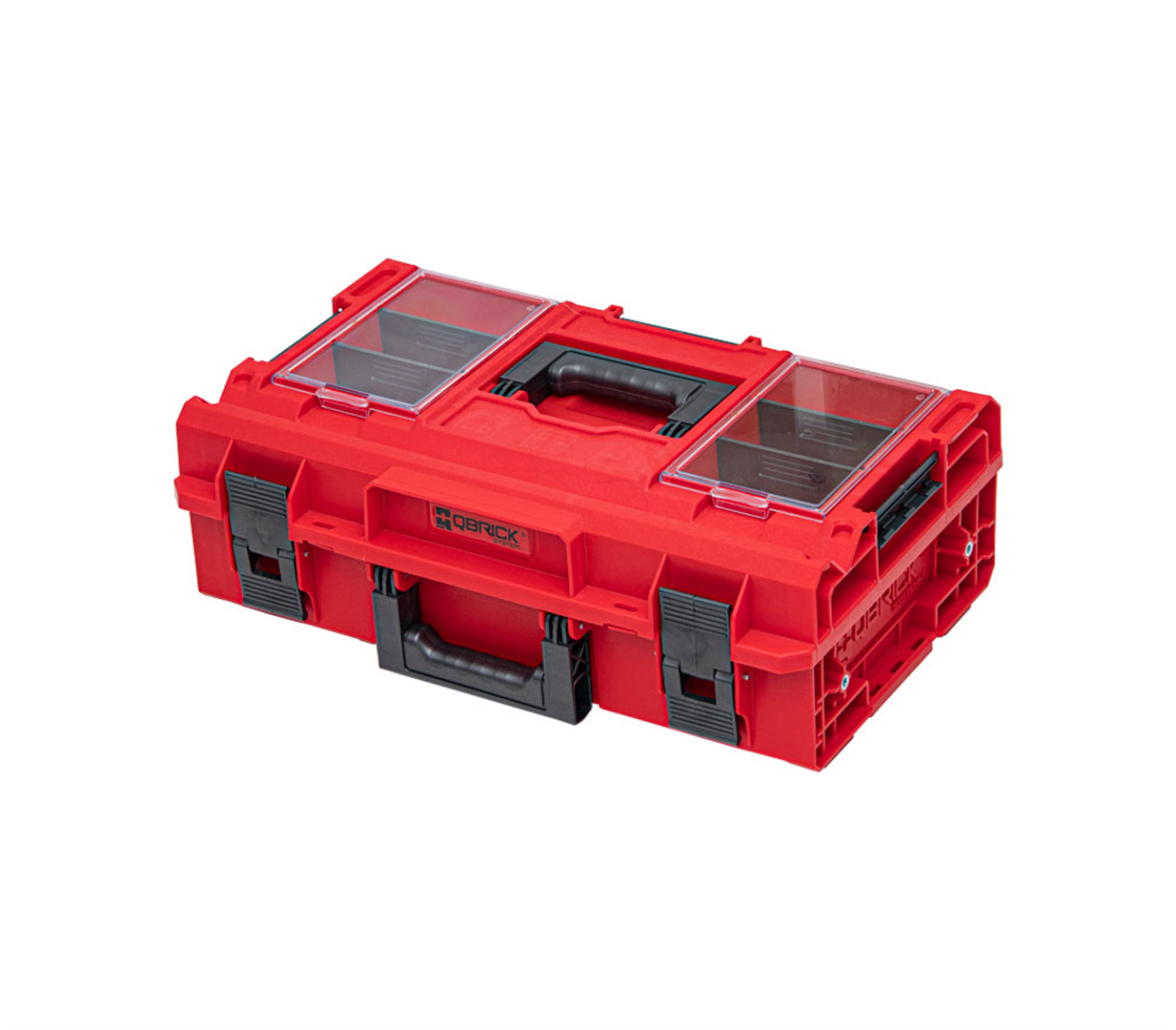 Qbrick System Pro Organizer 100 Red Ultra HD assortimentsdoos sorteerdoos kleine onderdelen magazijn gereedschapskist voor werkplaats sorteerdozen voor kleine onderdelen