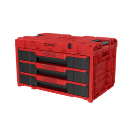 Gereedschapskist met laden Qbrick System ONE 2.0 DRAWER 3 TOOLBOX EXPERT RED Ultra HD Custom