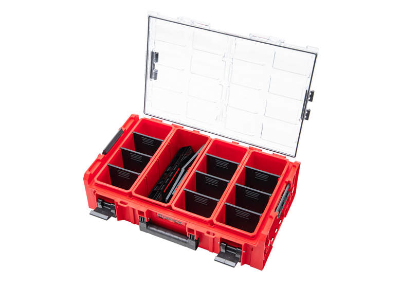 Grote organizer met bakken en adapters Qbrick System ONE 2.0 ORGANIZER 2XL PROMO RED Ultra HD Custom