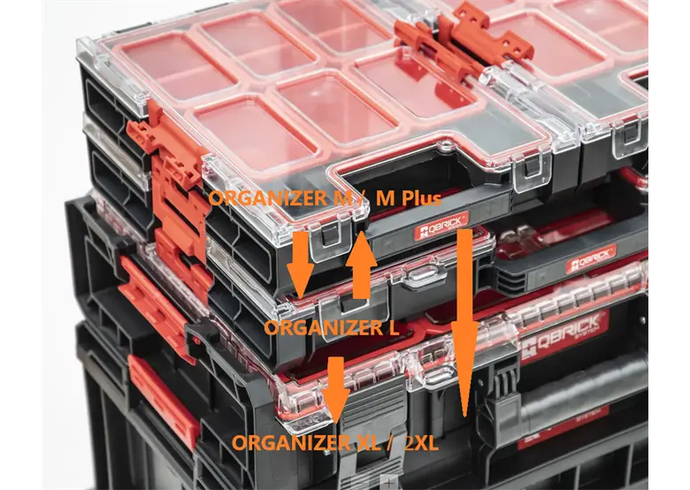 Organizer met afneembare bakken Qbrick System ONE 2.0 ORGANIZER XL