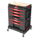 Ladeset op verrijdbaar platform Qbrick System ONE 2.0 WORKSHOP DRAWERS SET nr 4
