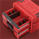 Gereedschapskist met laden Qbrick System PRIME DRAWER 2 TOOLBOX EXPERT RED Ultra HD Custom
