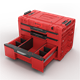 Gereedschapskist met laden Qbrick System PRIME DRAWER 3 TOOLBOX EXPERT RED Ultra HD Custom