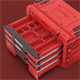 Gereedschapskist met laden Qbrick System PRIME DRAWER 3 TOOLBOX EXPERT RED Ultra HD Custom