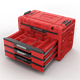 Gereedschapskist met laden Qbrick System PRIME DRAWER 4 TOOLBOX EXPERT RED Ultra HD Custom