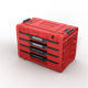 Gereedschapskist met laden Qbrick System PRIME DRAWER 4 TOOLBOX EXPERT RED Ultra HD Custom