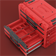 Gereedschapskist met laden Qbrick System PRIME DRAWER 4 TOOLBOX EXPERT RED Ultra HD Custom