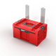 Gereedschapbox met lade Qbrick System PRO 2.0 DRAWER 1 TOOLBOX PROFI BASIC RED Ultra HD Custom