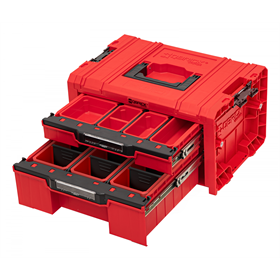 Gereedschapskist met laden Qbrick System PRO 2.0 DRAWER 2 TOOLBOX EXPERT RED