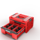 Gereedschapskist met laden Qbrick System PRO 2.0 DRAWER 2 TOOLBOX PROFI EXPERT RED Ultra HD Custom