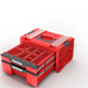 Gereedschapskist met laden Qbrick System PRO 2.0 DRAWER 2 TOOLBOX PROFI EXPERT RED Ultra HD Custom