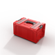 Gereedschapskist met laden Qbrick System PRO 2.0 DRAWER 3 TOOLBOX PROFI EXPERT RED Ultra HD Custom