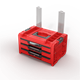 Gereedschapskist met laden Qbrick System PRO 2.0 DRAWER 3 TOOLBOX PROFI EXPERT RED Ultra HD Custom