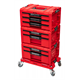 Ladeset op verrijdbaar platform Qbrick System PRO 2.0 DRAWER SET EXPERT RED Ultra HD