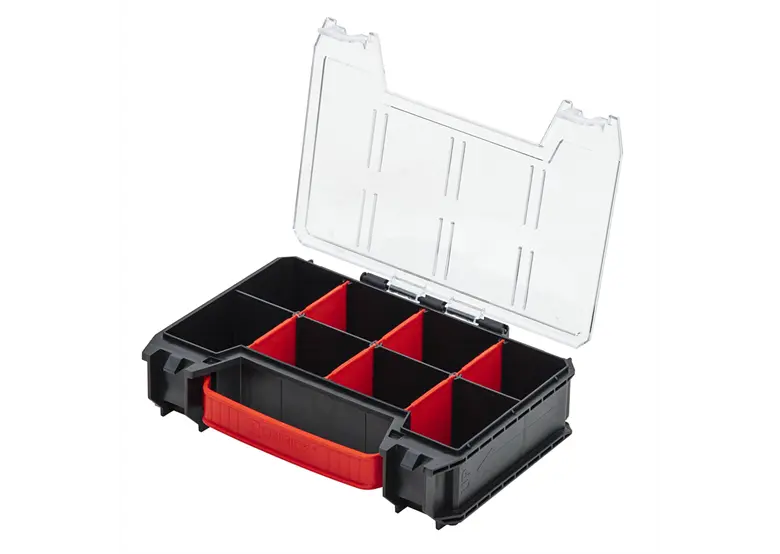 Qbrick 5987 Tool Box, Modular Tool Box, Suitcase 5 Multi Organiser, Suitcase System, Assortment Box, Tool Storage (KG), Black, 4256