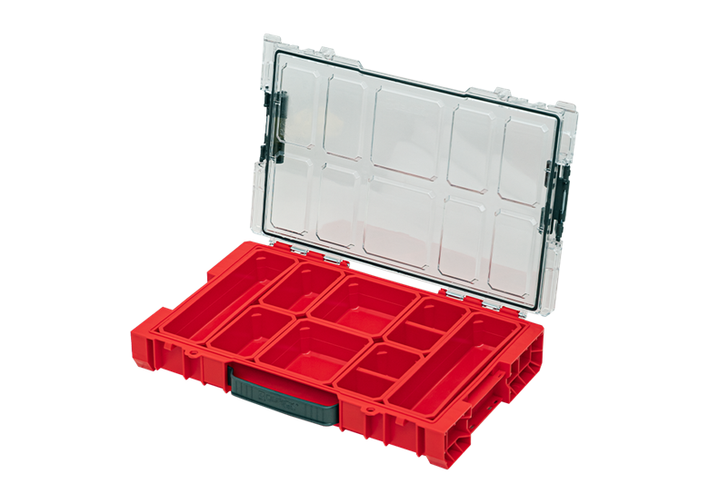 Organizer met afneembare bakken Qbrick System PRO ORGANIZER 100 RED Ultra HD Custom