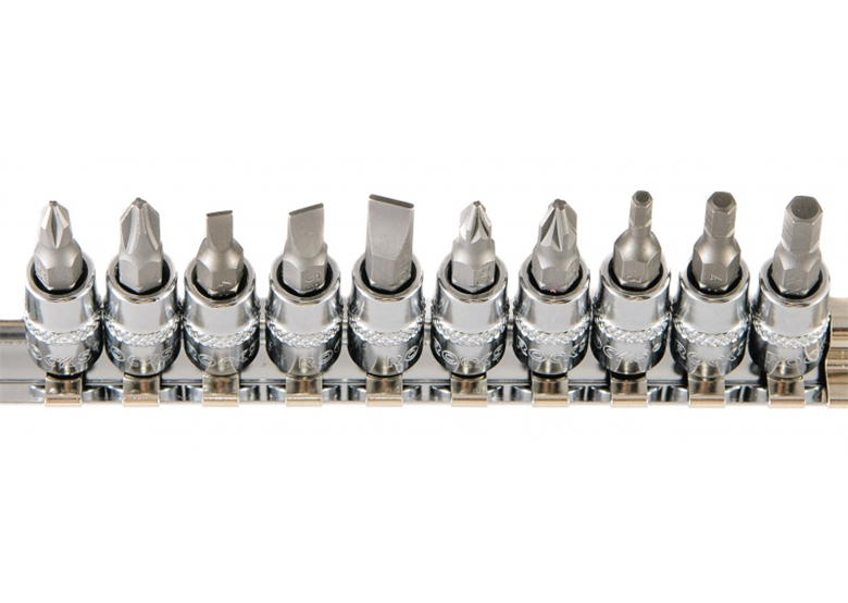 Spline dopsleutelset 1/4" (11st) Rooks 01.4702
