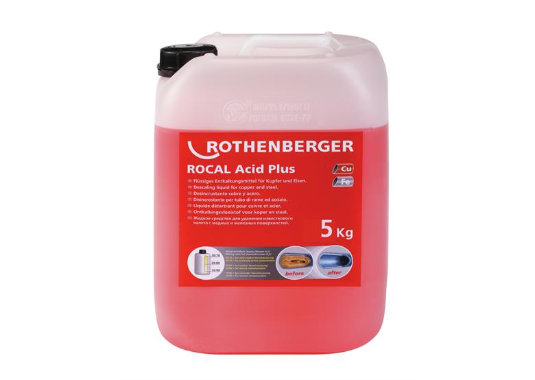 Ontkalkingschemie ROTHENBERGER ROCAL Acid Plus 5 kg Rothenberger 61105