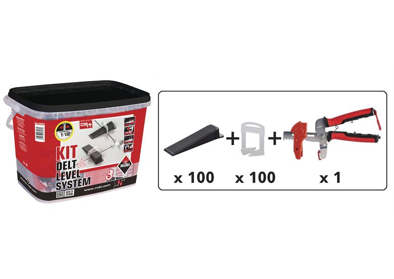 Delta Levelling starterskit 1 mm  (3-12mm) Rubi 3913