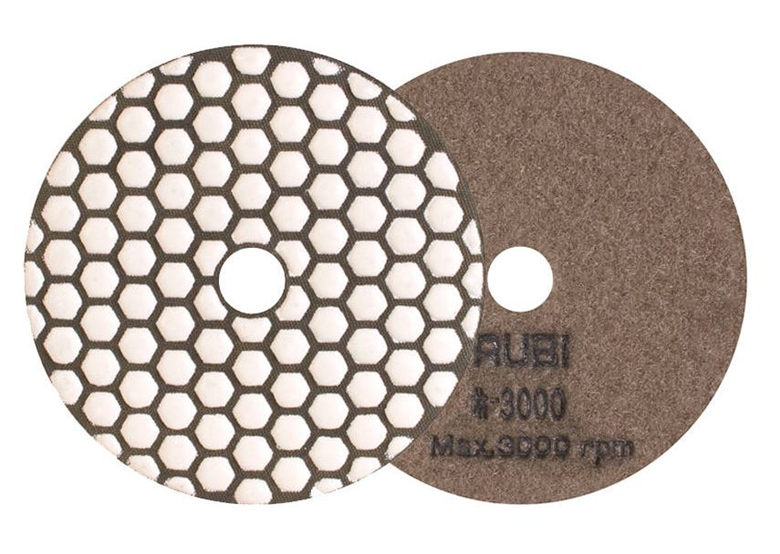 Schuur- en polijstpad voor droog werken 100mm, K3000 Rubi 62976