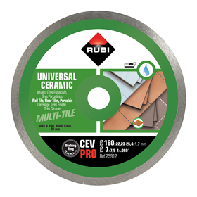 Zaagblad diamant 180mm Rubi C180/22,2mm