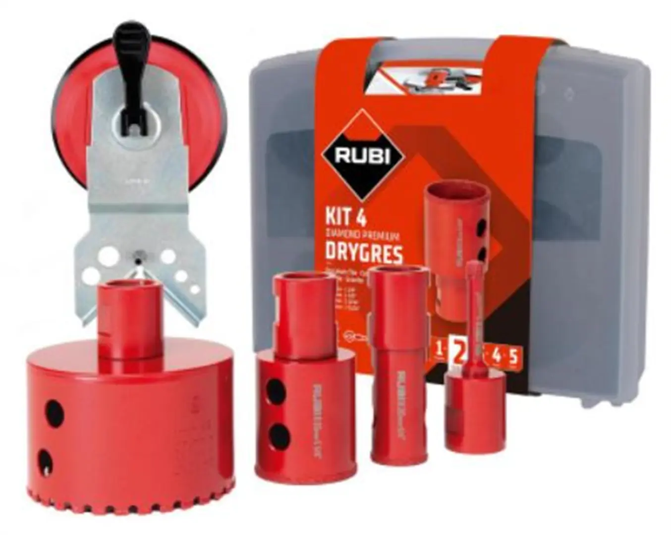 Diamanten kroonboren 4-delig Rubi DRYGRES PREMIUM