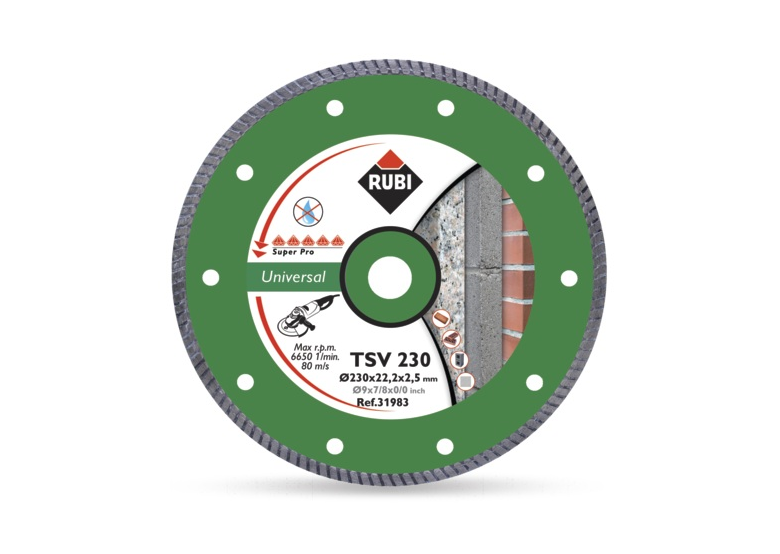 Diamantzaagblad 125mm Rubi TSV 125 Pro